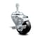 Service Caster 3.5 Inch Hard Rubber Wheel Swivel 10mm Threaded Stem Caster with Brake SCC SCC-TS20S3514-HRS-TLB-M1015 - alternate 1